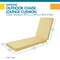 Classic Accessories Weekend 80" x 26" x 3" Outdoor Chaise Cushion, Straw CSWCE80263 - alternate 5